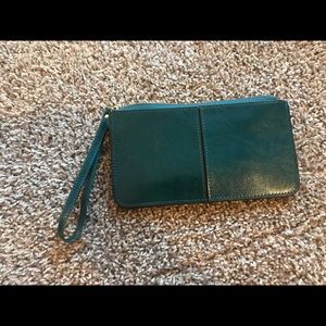 Teal wristlet